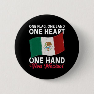 Viva Mexico - Mexiko Flag Mexikanischer Unabhängig Button