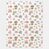 Viva México | Niedliches Illustriertes mexikanisch Fleecedecke (Vorderseite)