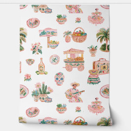 Viva México | Niedliches Illustriertes mexikanisch Tapete