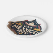 Viva mexico pappteller (Schrägansicht)