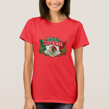 Viva Mexico Patriotic Typography T-Shirt | Mexikan