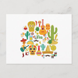 Viva mexico postkarte
