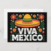 Viva Mexico Postkarte (Vorne/Hinten)