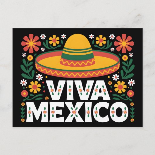 Viva Mexico Postkarte (Vorderseite)