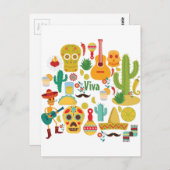 Viva mexico postkarte (Vorne/Hinten)