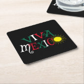 Viva Mexico Rechteckiger Pappuntersetzer (angewinkelt)