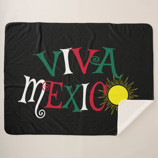 Viva Mexico Sherpadecke (Vorderseite (Horizontal))