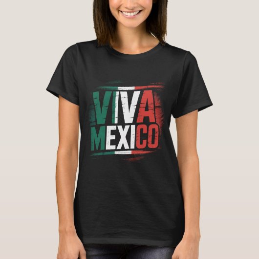 Viva Mexico Shirt mit dem beängstigenden mexikanis (Vorderseite)