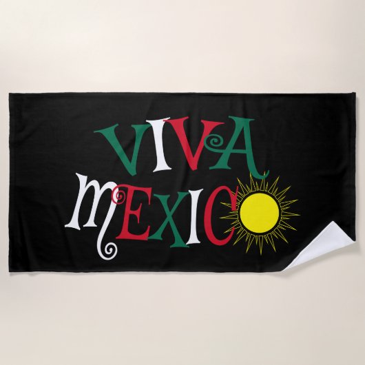 Viva Mexico Strandtuch (Vorderseite)