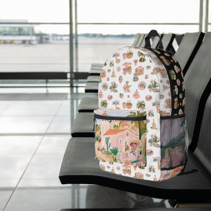 Viva México Süße illustrierte mexikanische Theme Bedruckter Rucksack