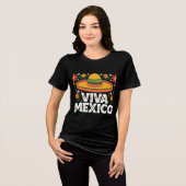 Viva Mexico Tri-Blend Shirt (Vorderseite voll)