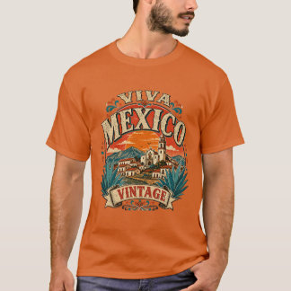 Viva Mexico Vintage-Reise-Shirt Souvenir-T-Shirt T-Shirt