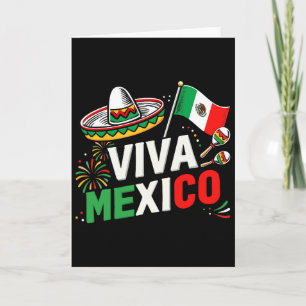 Viva Mexico zum Tag der Unabhängigkeit Mexikos und Karte