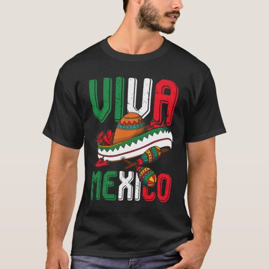 Viva Mexiko Cinco De Mayo T-Shirt (Vorderseite)
