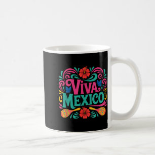 Viva Mexiko farbenfrohe Volkskunst mexikanische Un Kaffeetasse