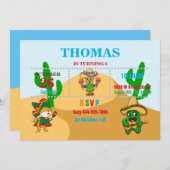 Viva Mexiko Geburtstagseinladung Einladung (Vorne/Hinten)