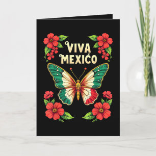 Viva Mexiko Mexikanischer Unabhängigkeitstag Feiertagskarte