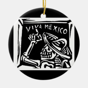 Viva Mexiko Mexiko "Tag vom toten " Keramik Ornament