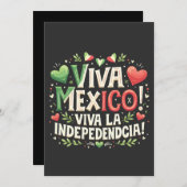 Viva Mexiko Unabhängigkeitstag Feiertagskarte (Vorne/Hinten)