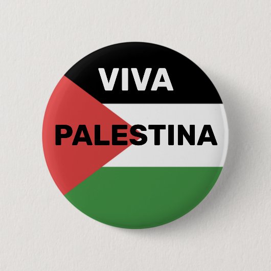 VIVA PALESTINA FREE PALESTINE FLAG RED BLACK GREEN BUTTON (Vorderseite)