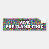 Viva Portland Frog Autoaufkleber (Vorne)