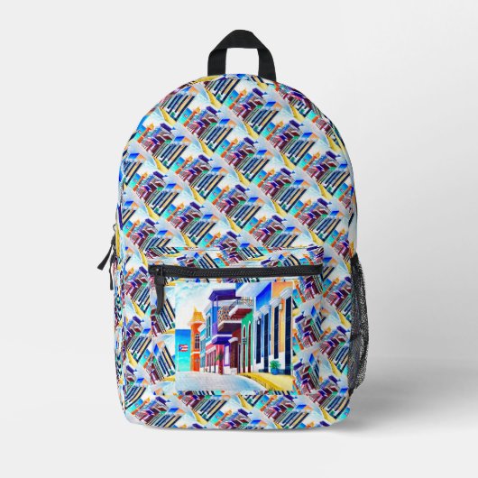 ¡Viva Puerto Rico! Bedruckter Rucksack (Vorderseite)