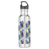 ¡Viva Puerto Rico! Edelstahlflasche (Rückseite)