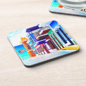 ¡Viva Puerto Rico! Getränkeuntersetzer (Linke Seite)