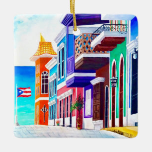 ¡Viva Puerto Rico! Keramikornament