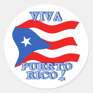 Viva Puerto Rico Products Runder Aufkleber