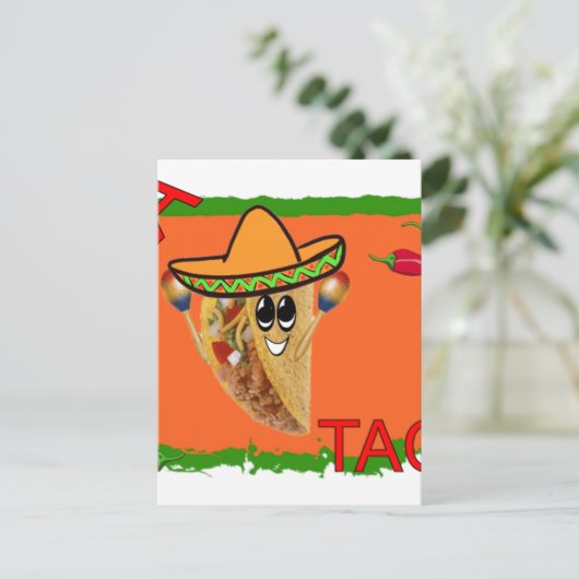 VIVA TACO POSTKARTE (Stehend Vorderseite)