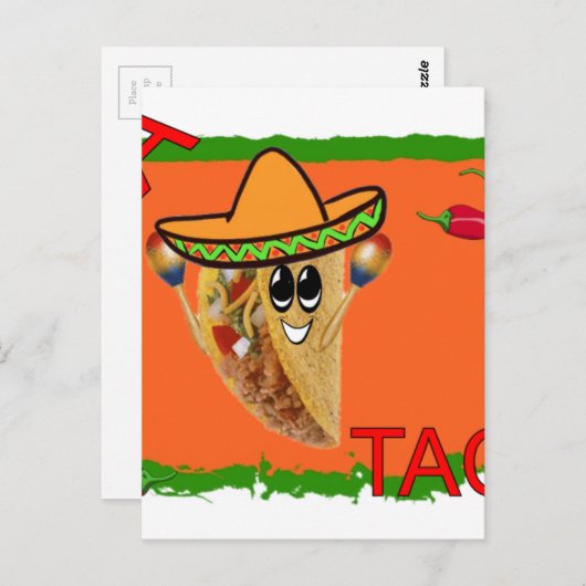 VIVA TACO POSTKARTE (Vorne/Hinten)