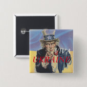 VIVA UKRAINE BUTTON (Vorne & Hinten)