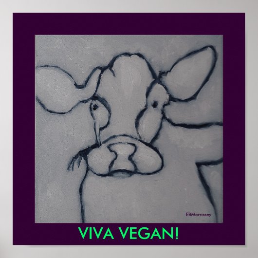 VIVA VEGAN! - DRUCKEN POSTER (Vorne)