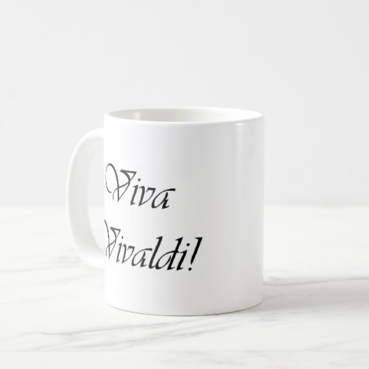 Viva vivaldi kaffeetasse (Vorderseite Links)
