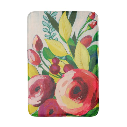 Vivacious Blooms Badematte (Vorderseite Vertikal)