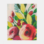 Vivacious Blooms Fleecedecke (Vorderseite)