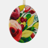 Vivacious Blooms Keramik Ornament (Rechts)