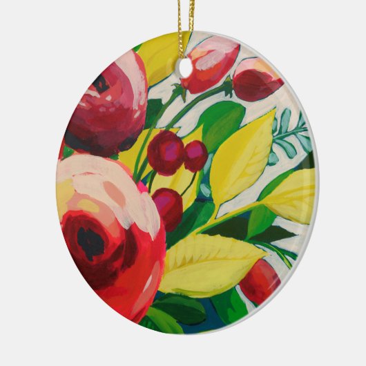 Vivacious Blooms Keramik Ornament (Links)