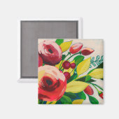 Vivacious Blooms Magnet (Vorderseite/Rückseite)