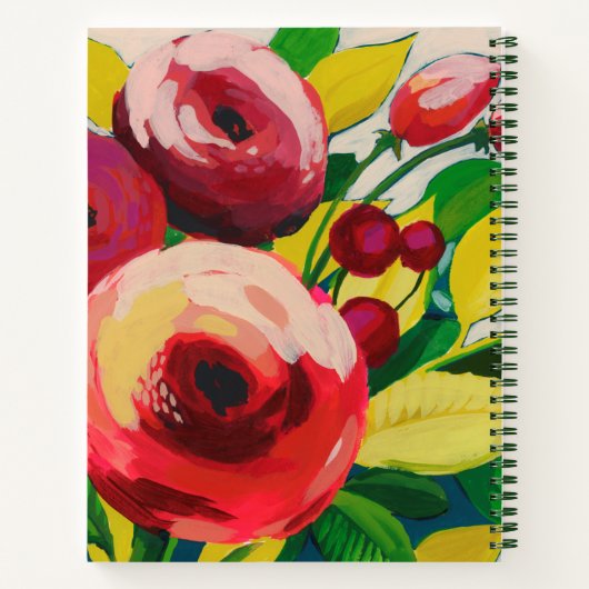 Vivacious Blooms Notizblock (Rückseite)