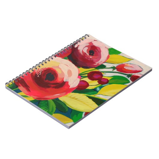 Vivacious Blooms Notizblock (Linke Seite)