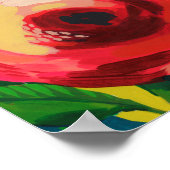 Vivacious Blooms Poster (Ecke)