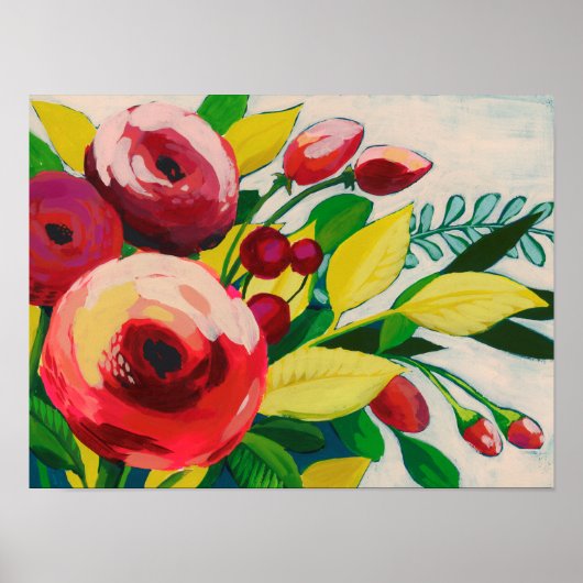 Vivacious Blooms Poster (Vorne)