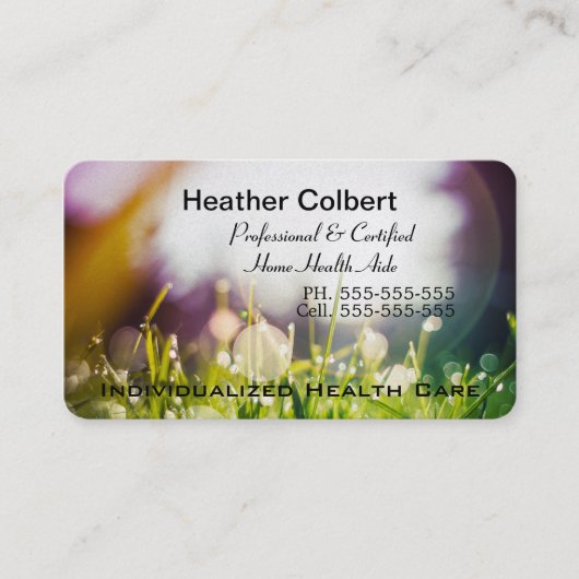 Vivahalps Gewohnheit beruflich Visitenkarte (Vorderseite)