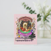 Vivaldeer Funny Deer Fawn Animal Composer Vivaldi Postkarte (Stehend Vorderseite)