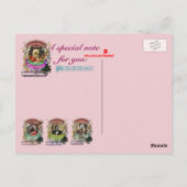 Vivaldeer Funny Deer Fawn Animal Composer Vivaldi Postkarte (Rückseite)