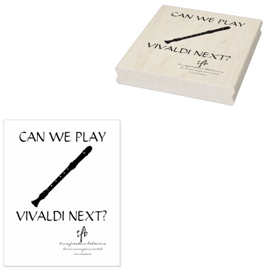 Vivaldi Next? Recorder Large Gummistempel (Stempel)