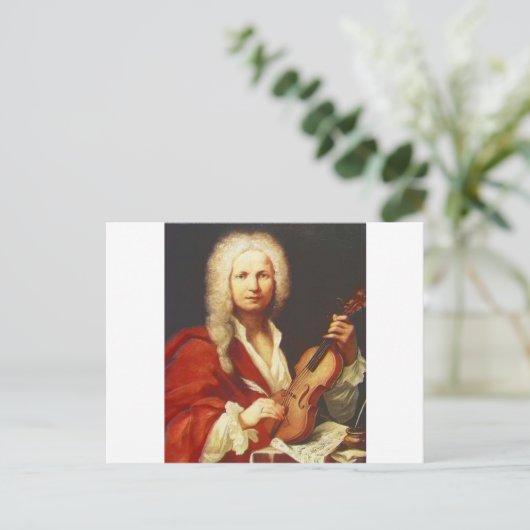 Vivaldi Postkarte (Stehend Vorderseite)