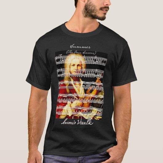 Vivaldi Seasons Portrait Signature Summer Four Sev T-Shirt (Vorderseite)